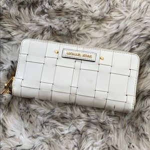 Michael Kors Vivian Woven Leather Wallet